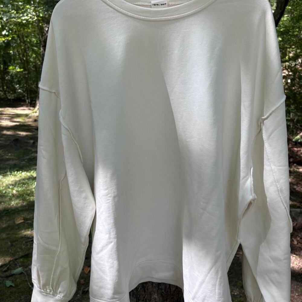 Rare/self cream sweatshirt in size